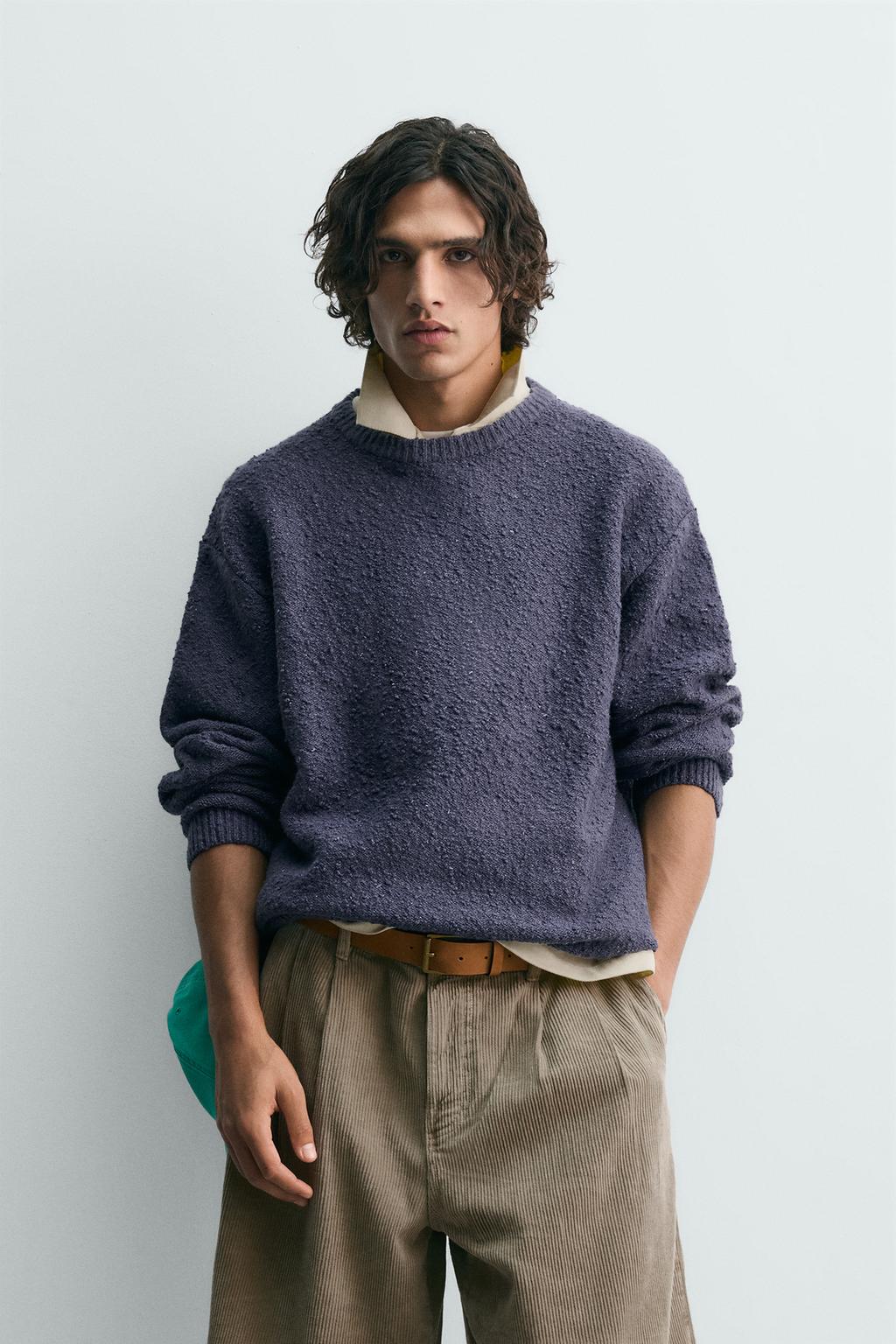 ДЖЕМПЕР БУКЛЕ РЕЛЬЕФНОЙ ВЯЗКИ