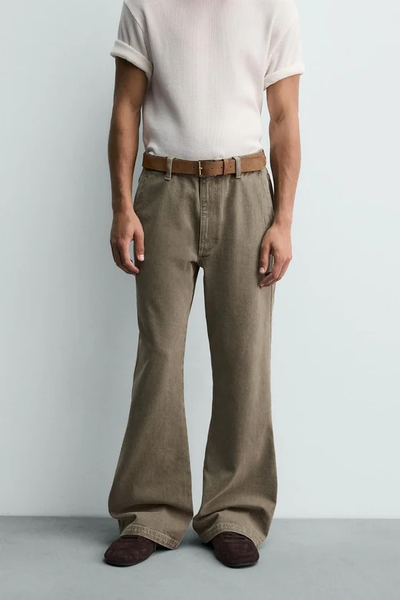 ДЖИНСЫ CHINO WIDE FLARE FIT ИЗ ОГРАНИЧЕННОЙ СЕРИИ