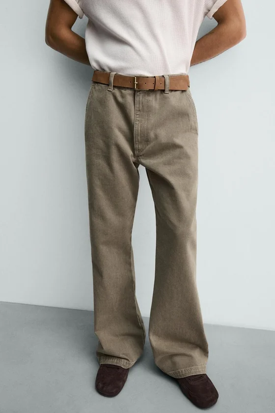 ДЖИНСЫ CHINO WIDE FLARE FIT ИЗ ОГРАНИЧЕННОЙ СЕРИИ
