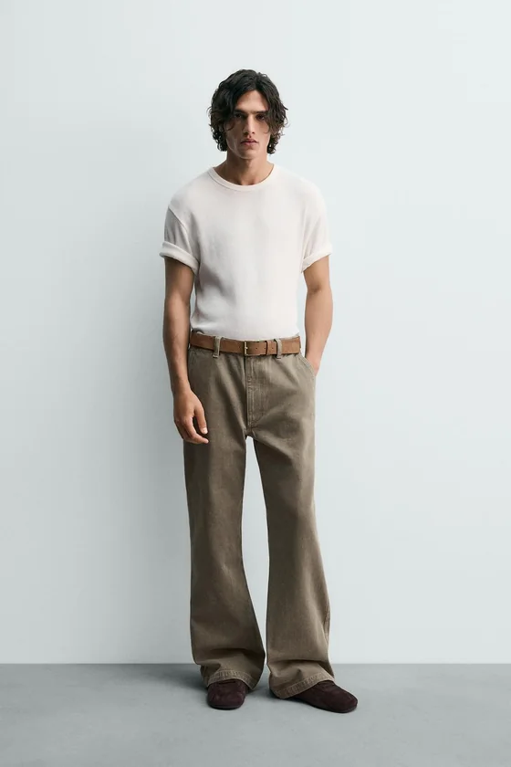ДЖИНСЫ CHINO WIDE FLARE FIT ИЗ ОГРАНИЧЕННОЙ СЕРИИ