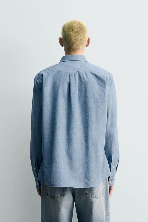 РУБАШКА RELAXED FIT ИЗ ШАМБРИ LIMITED EDITION