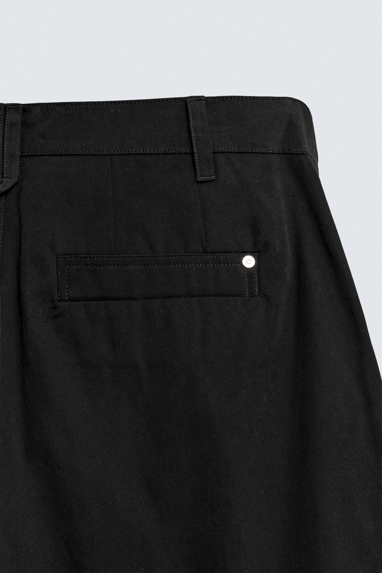 Широкие брюки с защипами