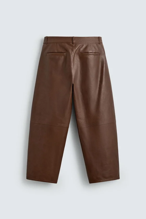 КОЖАНЫЕ БРЮКИ BALLOON FIT
