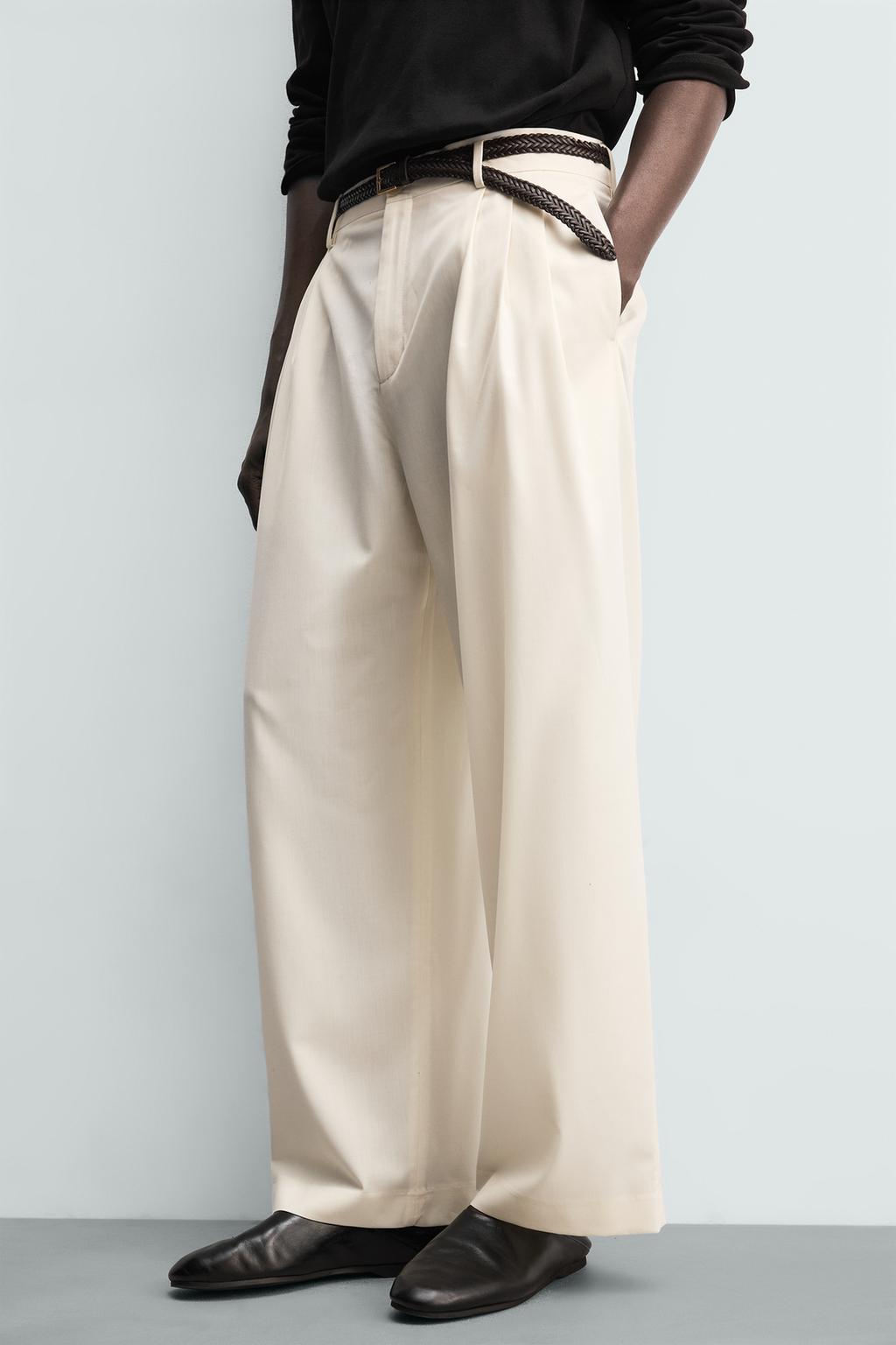 БРЮКИ СО СКЛАДКАМИ И ШЕРСТЬЮ