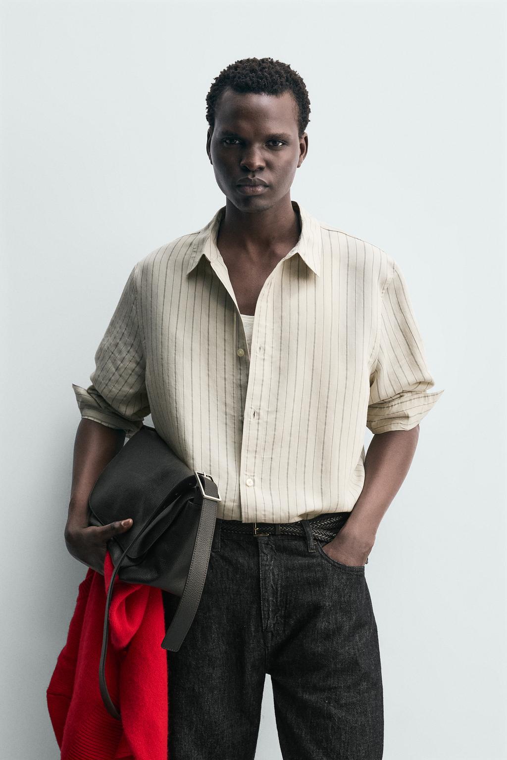 РУБАШКА СВОБОДНОГО КРОЯ В ПОЛОСКУ