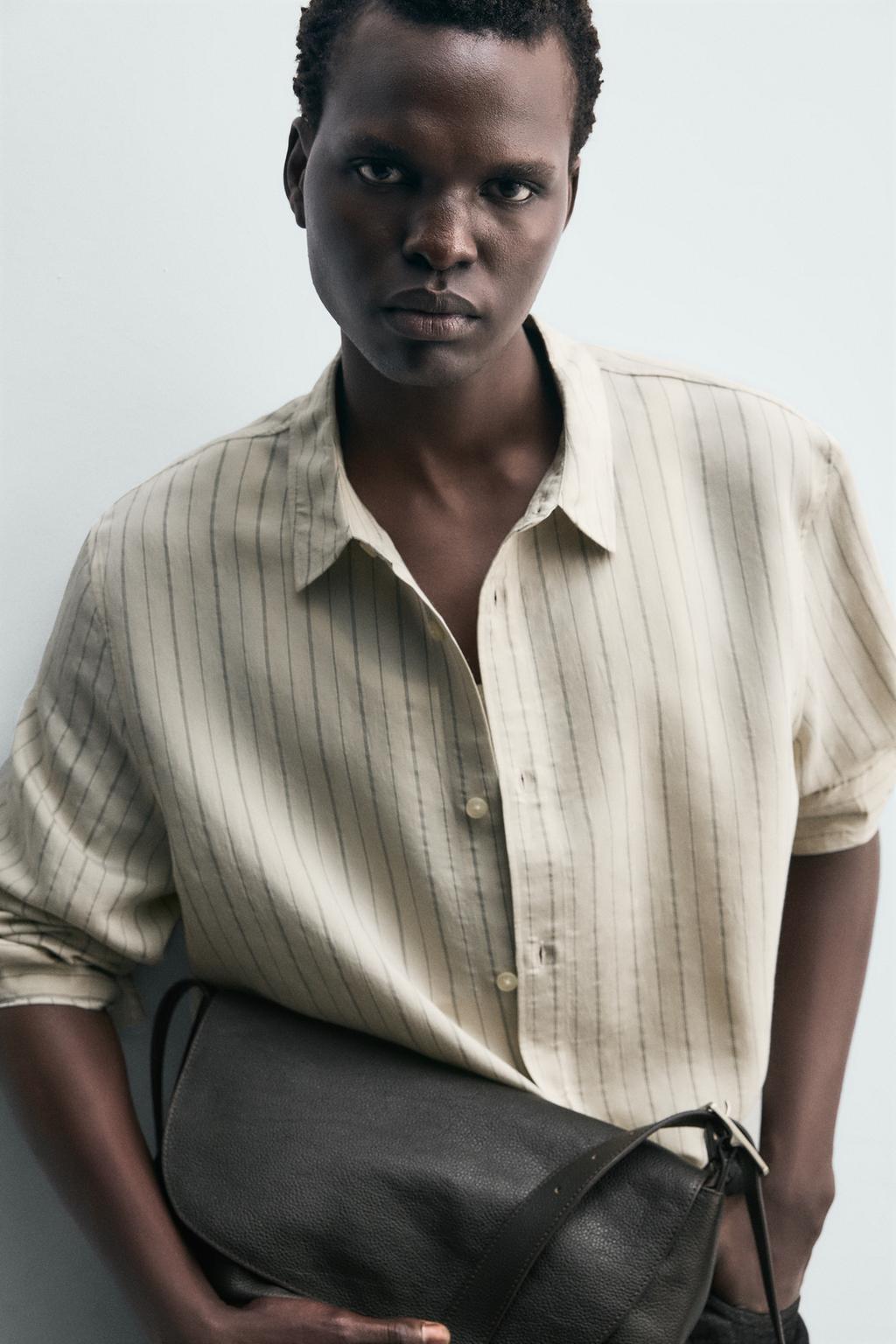 РУБАШКА СВОБОДНОГО КРОЯ В ПОЛОСКУ