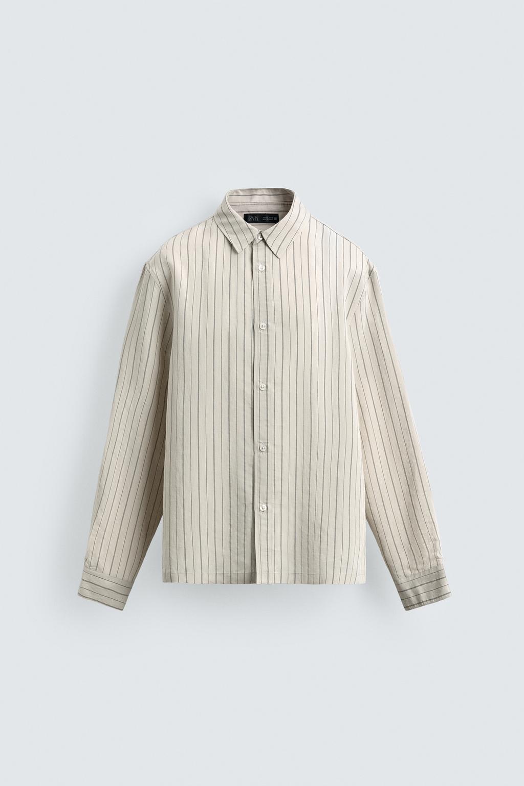 РУБАШКА СВОБОДНОГО КРОЯ В ПОЛОСКУ