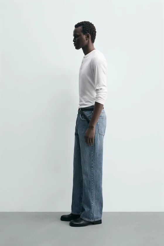 ДЖИНСЫ STRAIGHT FIT BOOTCUT ФАКТУРНЫЕ