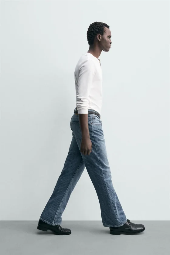 ДЖИНСЫ STRAIGHT FIT BOOTCUT ФАКТУРНЫЕ