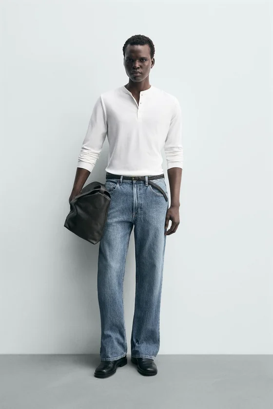 ДЖИНСЫ STRAIGHT FIT BOOTCUT ФАКТУРНЫЕ