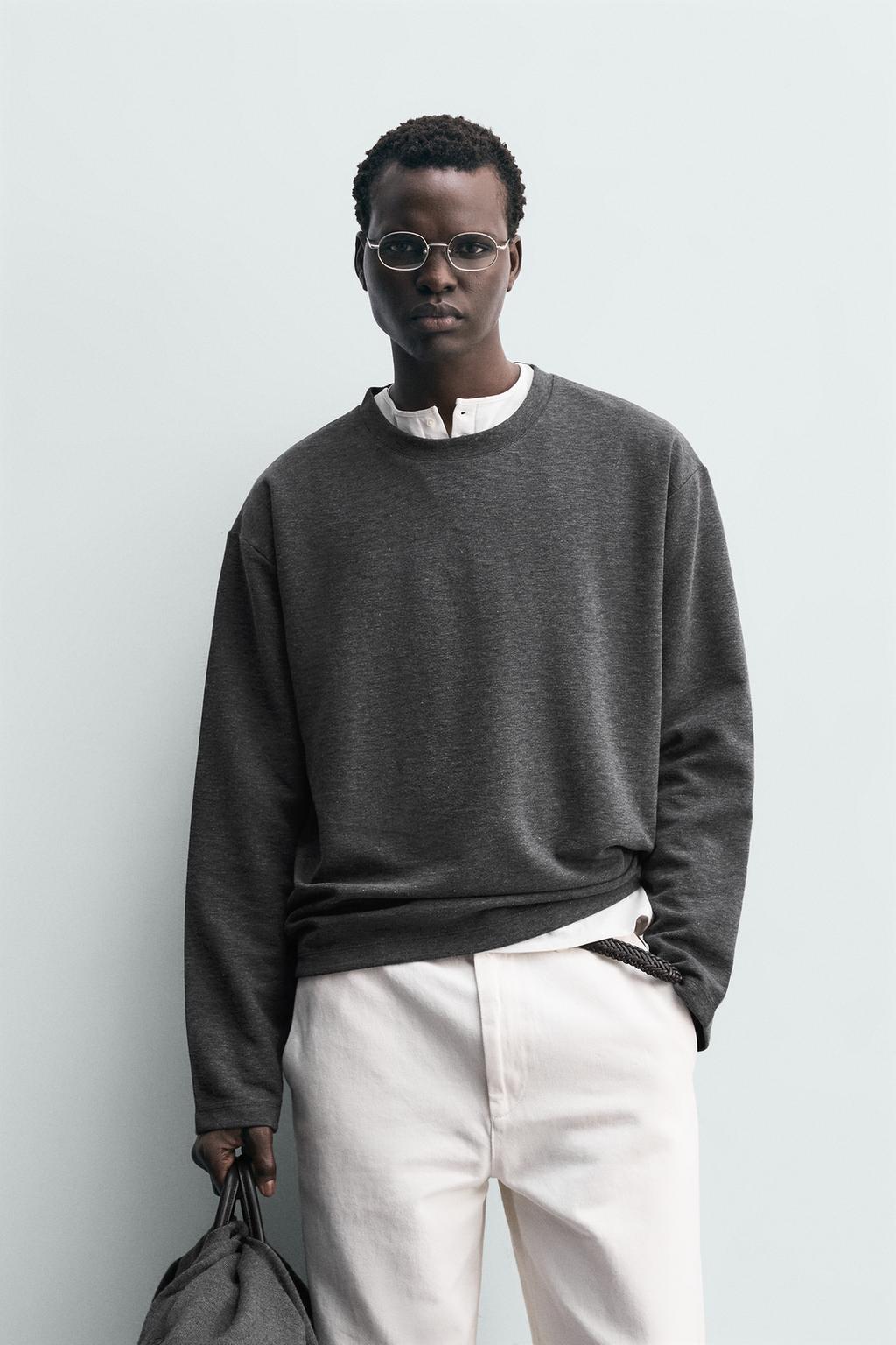 ФУТБОЛКА RELAXED FIT ИЗ РЕЛЬЕФНОЙ ТКАНИ