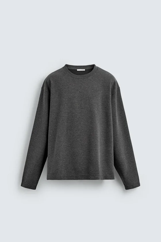 ФУТБОЛКА RELAXED FIT ИЗ РЕЛЬЕФНОЙ ТКАНИ