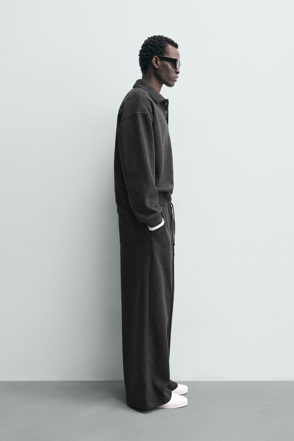 ДЖОГГЕРЫ WIDE-LEG С ТЕКСТУРОЙ