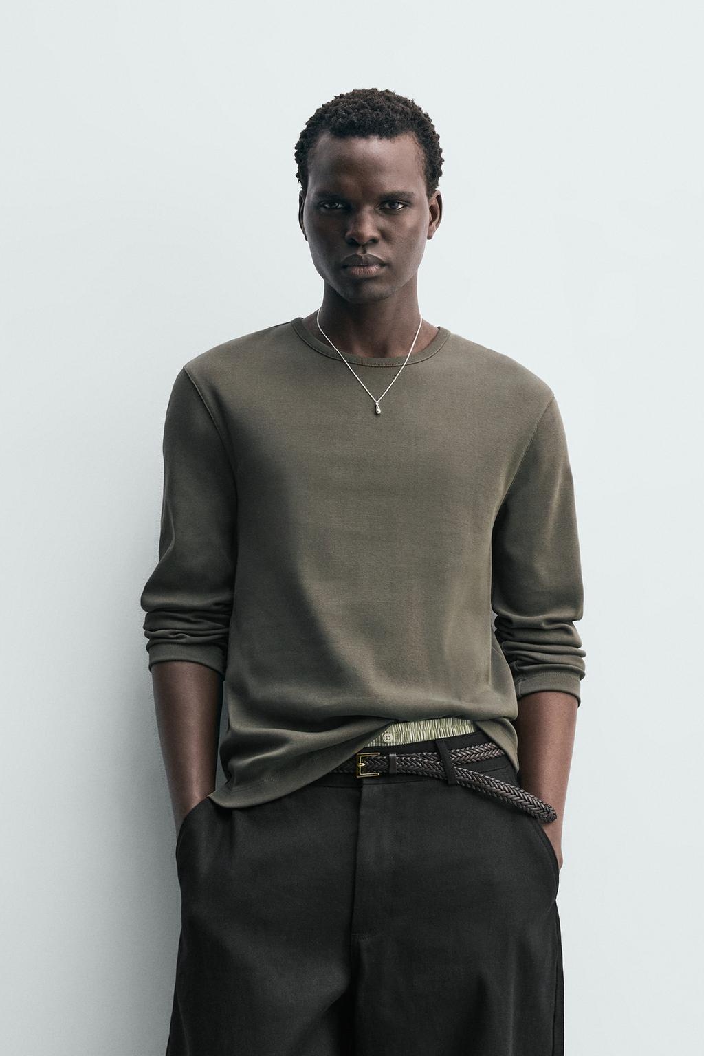 ФУТБОЛКА КЛАССИЧЕСКОГО КРОЯ ИЗ РЕЛЬЕФНОЙ ТКАНИ