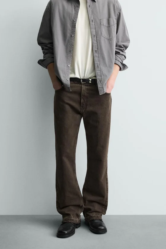 ДЖИНСЫ FLARE FIT С РАЗРЕЗАМИ