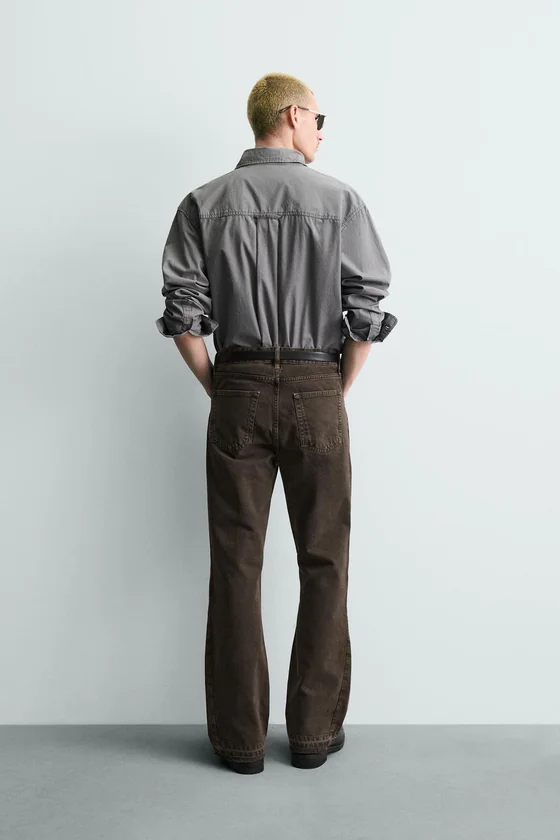 ДЖИНСЫ FLARE FIT С РАЗРЕЗАМИ