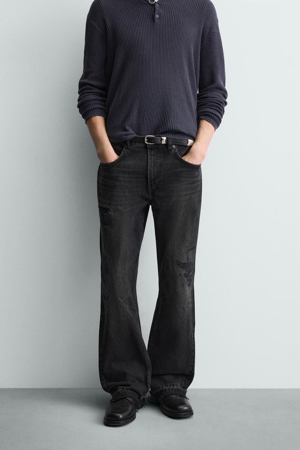 ДЖИНСЫ FLARE FIT С РАЗРЕЗАМИ