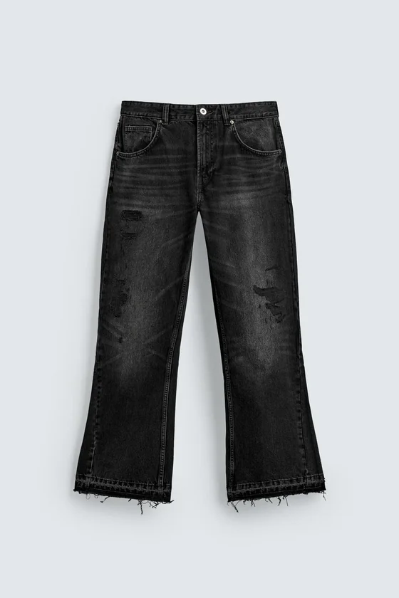 ДЖИНСЫ FLARE FIT С РАЗРЕЗАМИ
