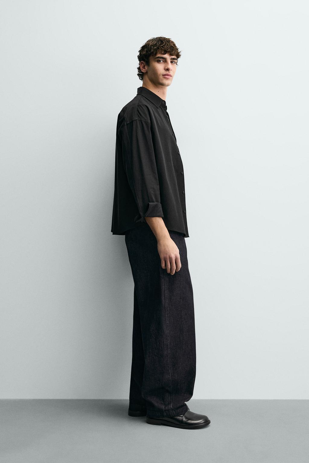 РУБАШКА СТРУЯЩЕГОСЯ КРОЯ RELAXED FIT