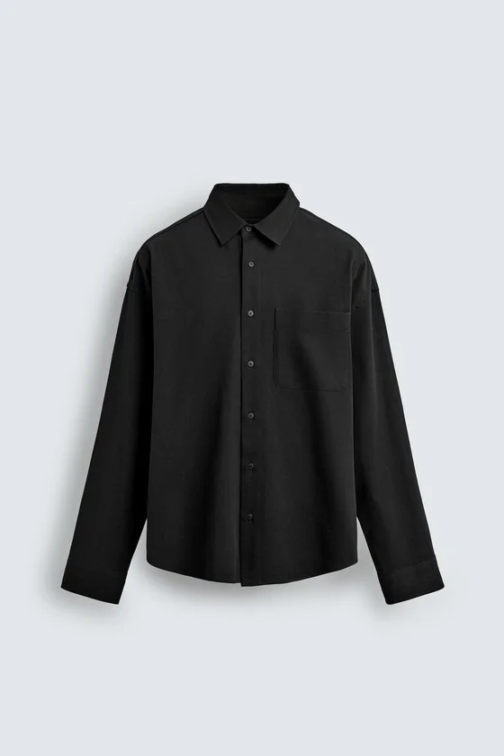 РУБАШКА СТРУЯЩЕГОСЯ КРОЯ RELAXED FIT