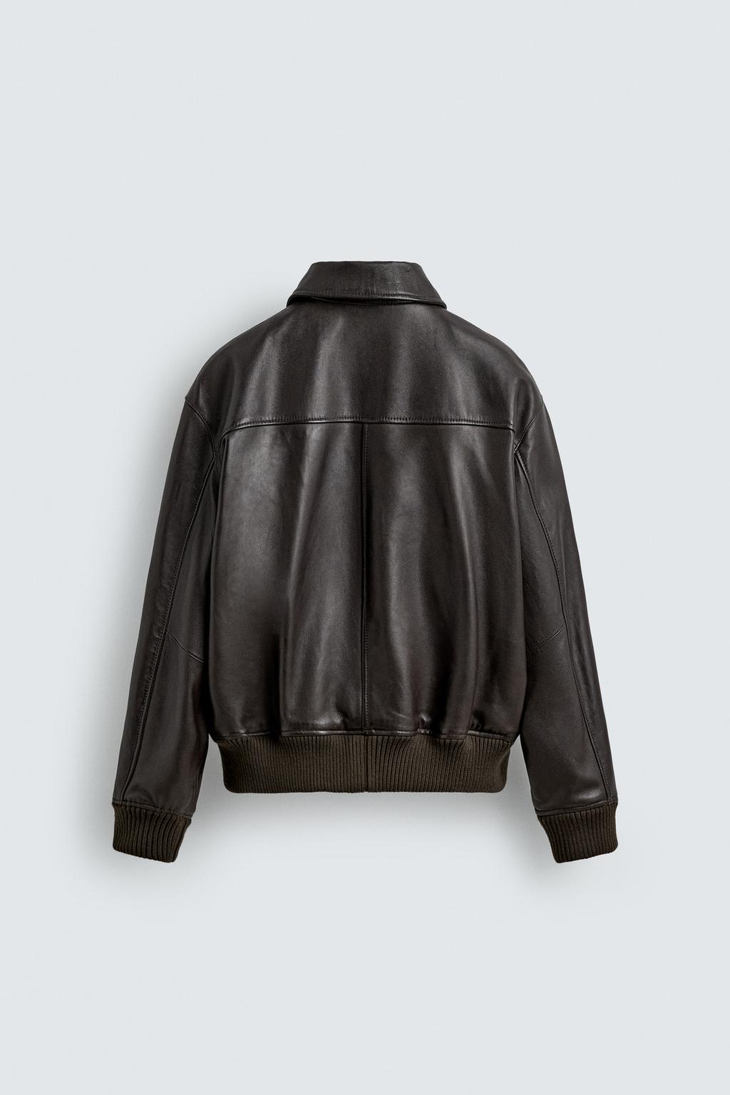 КУРТКА КОЖАНАЯ С КАРМАНАМИ