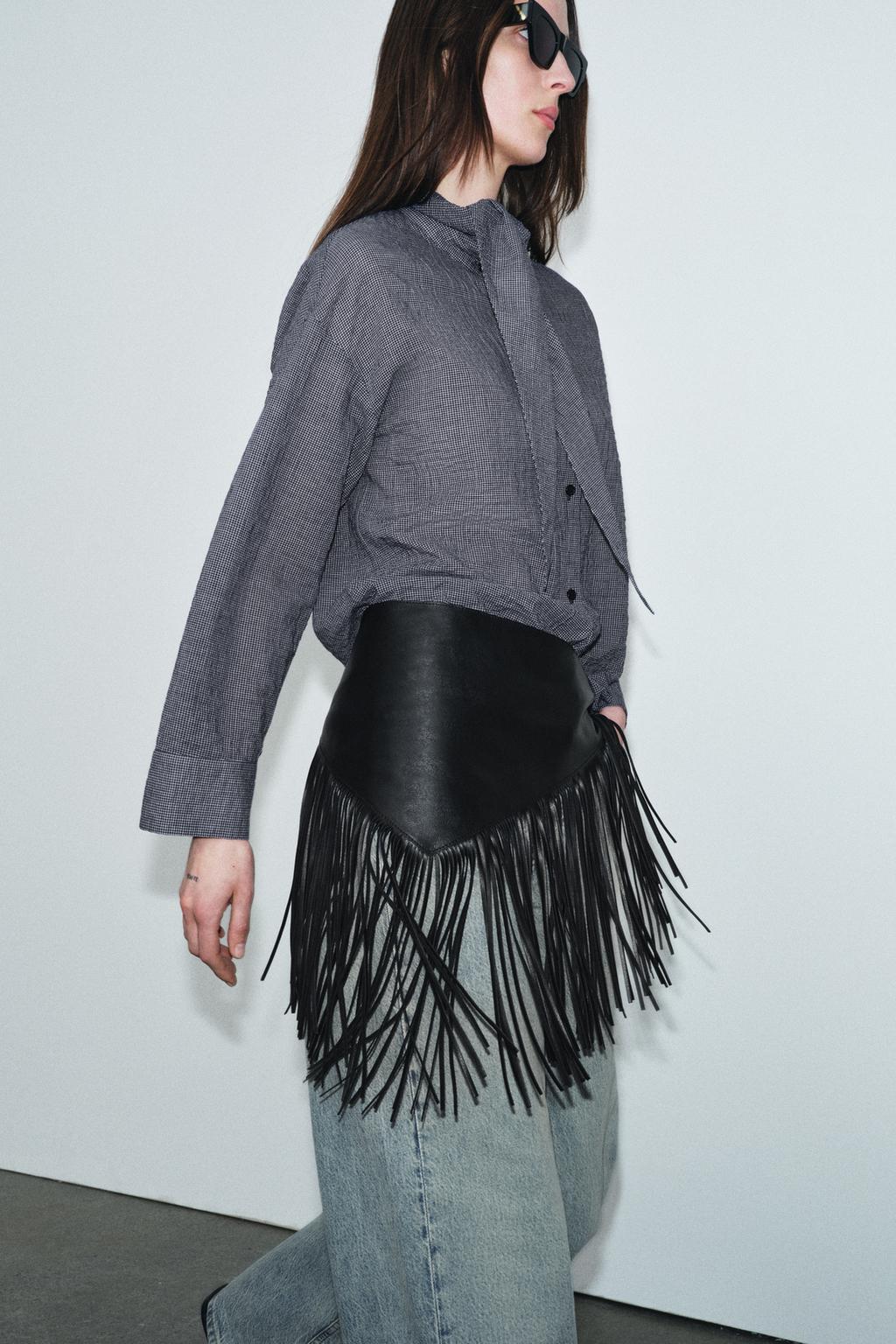 РУБАШКА В КЛЕТКУ С ПЛАТКОМ — ZW COLLECTION