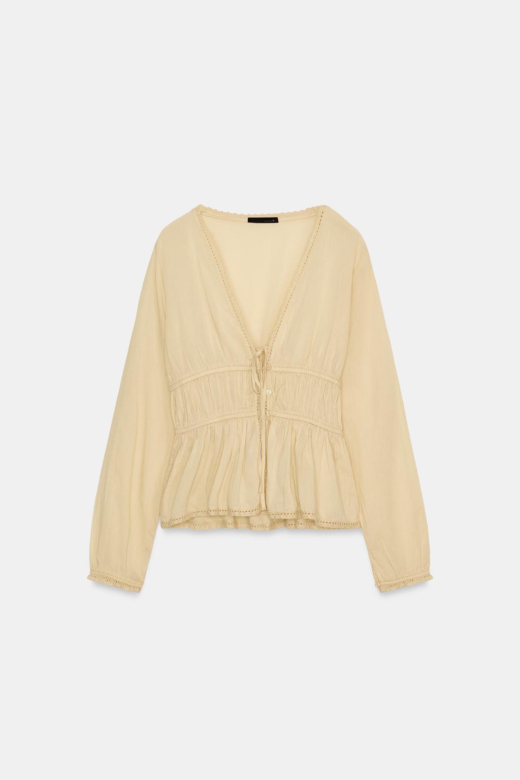 РУБАШКА ИЗ ГАЗА С ВЫШИВКОЙ