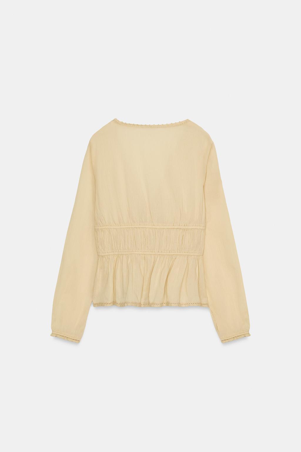 РУБАШКА ИЗ ГАЗА С ВЫШИВКОЙ