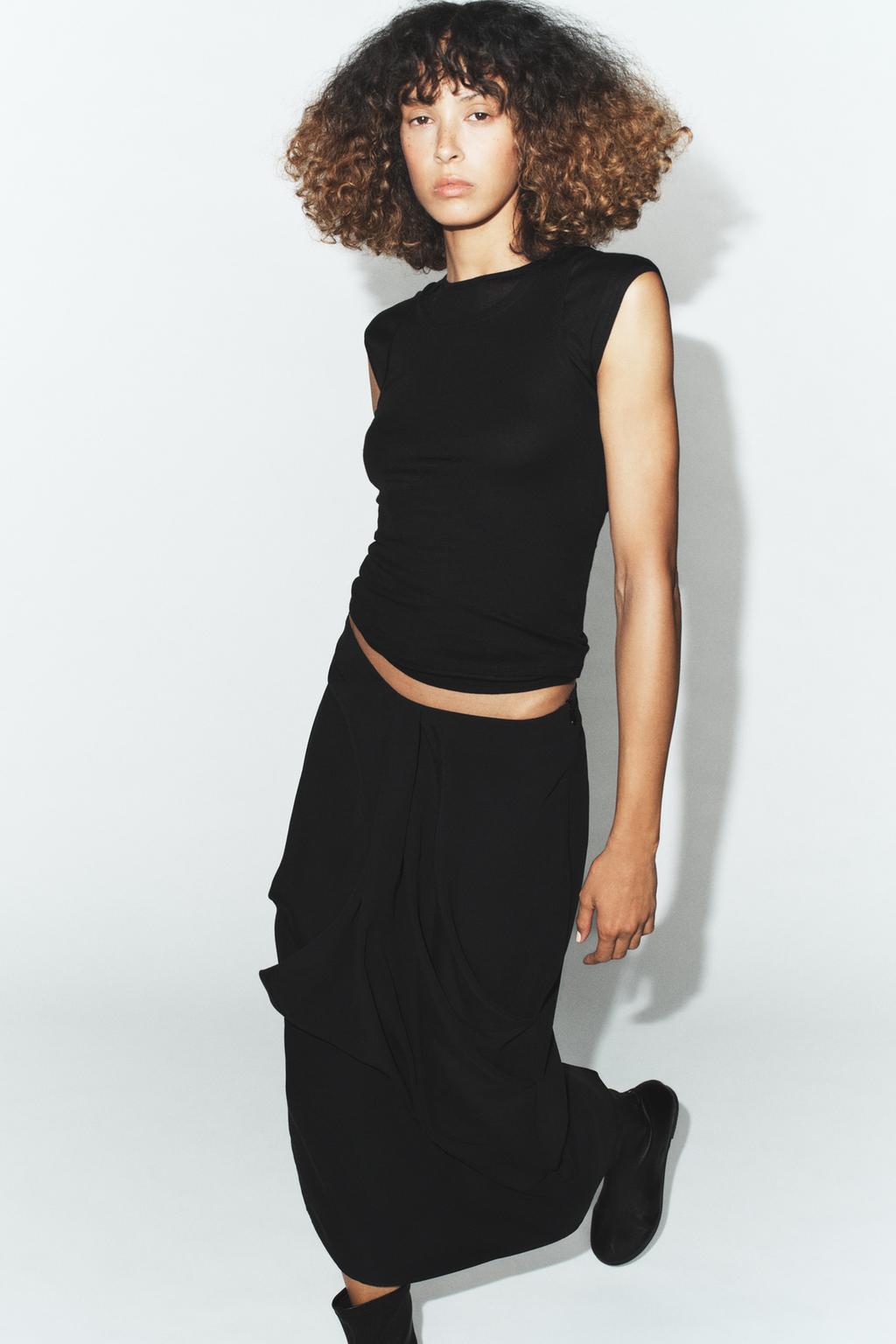 ЮБКА МИДИ СО СКЛАДКАМИ