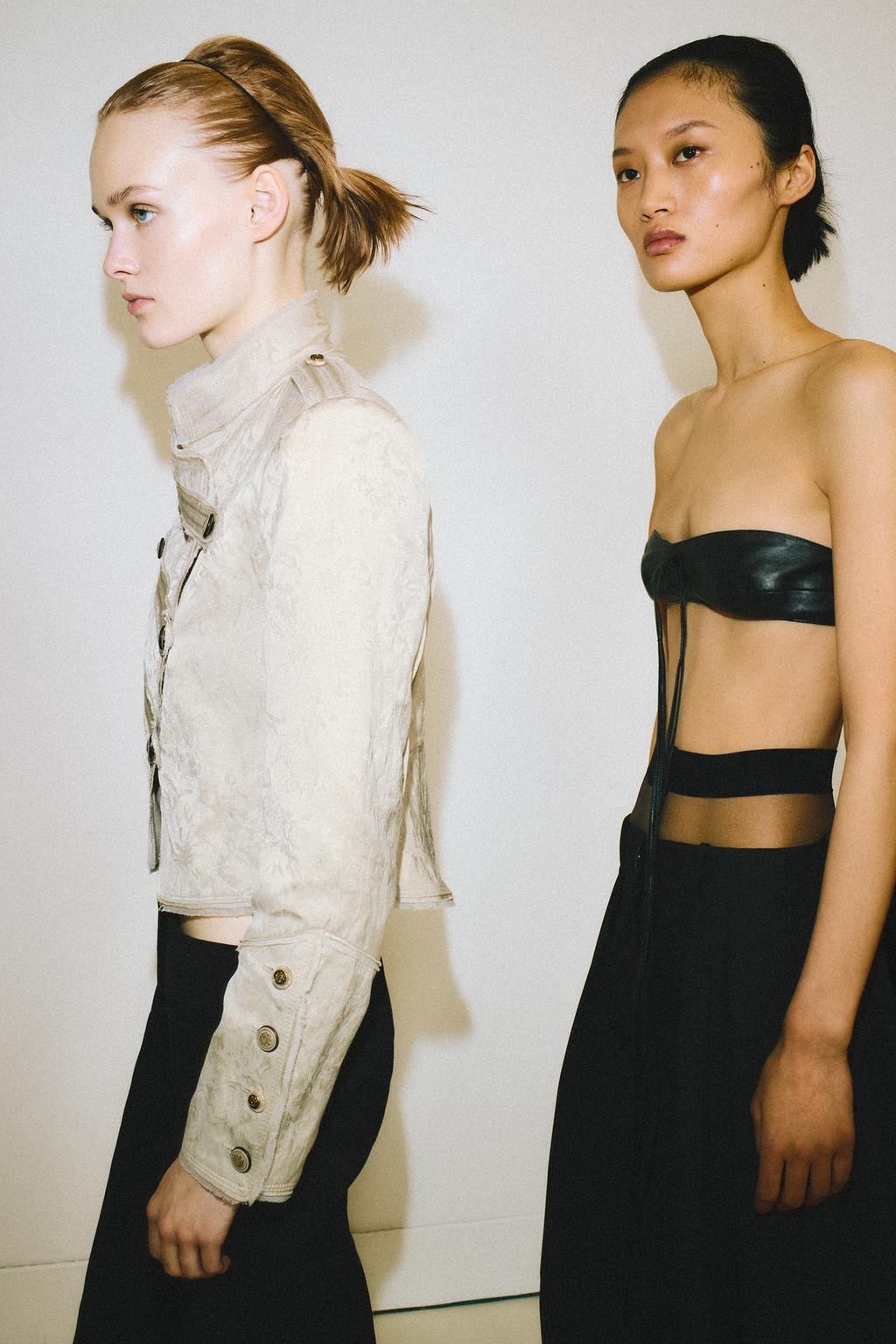 КОРОТКАЯ ЖАККАРДОВАЯ КУРТКА ZW COLLECTION LIMITED EDITION