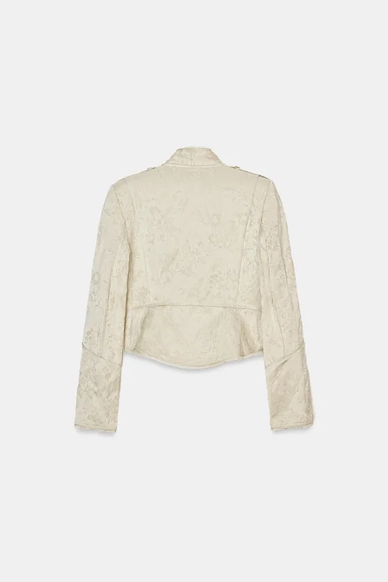 КОРОТКАЯ ЖАККАРДОВАЯ КУРТКА ZW COLLECTION LIMITED EDITION