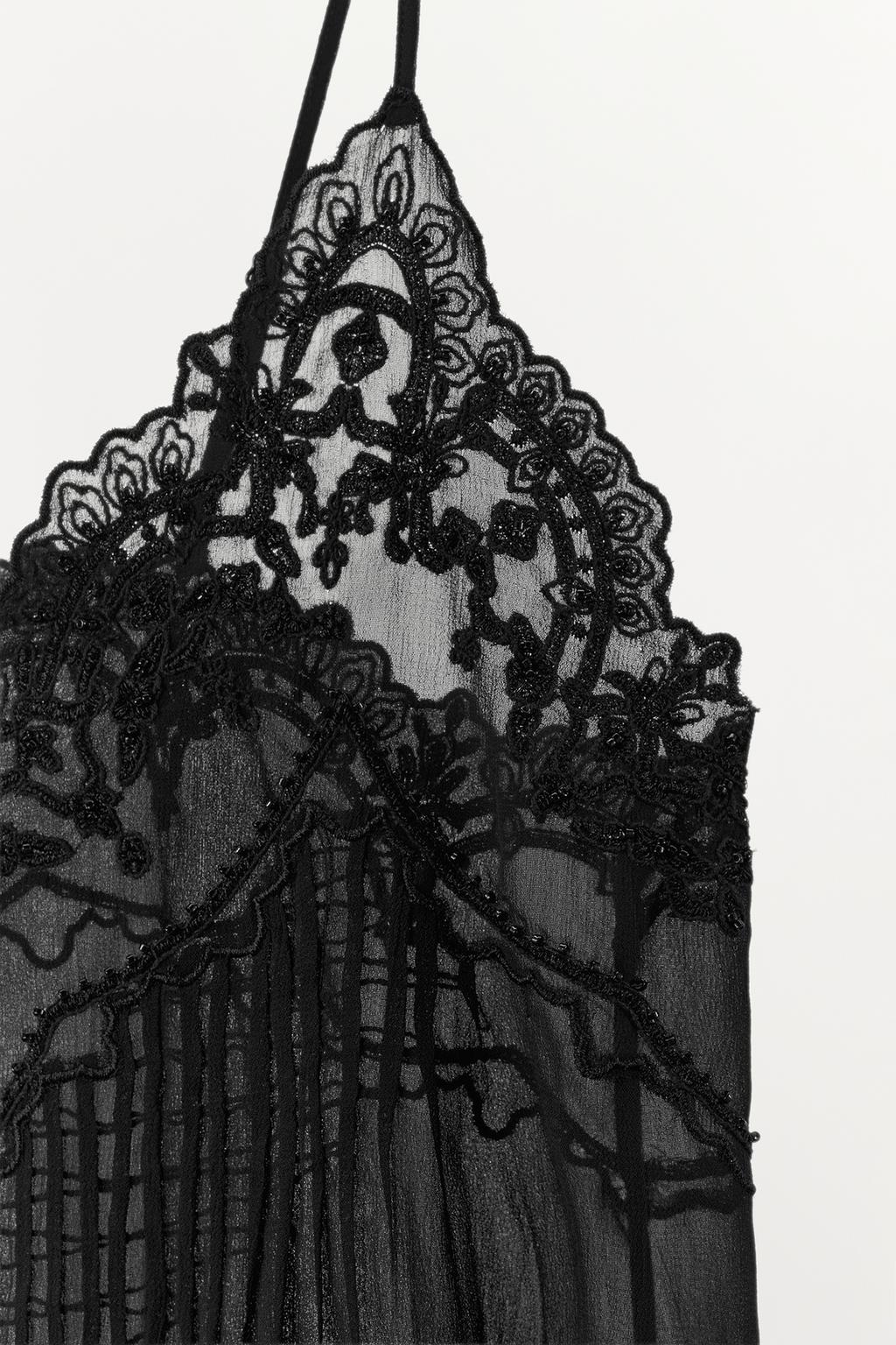 ТОП В БЕЛЬЕВОМ СТИЛЕ С ВЫШИВКОЙ И БУСИНАМИ — ZW COLLECTION