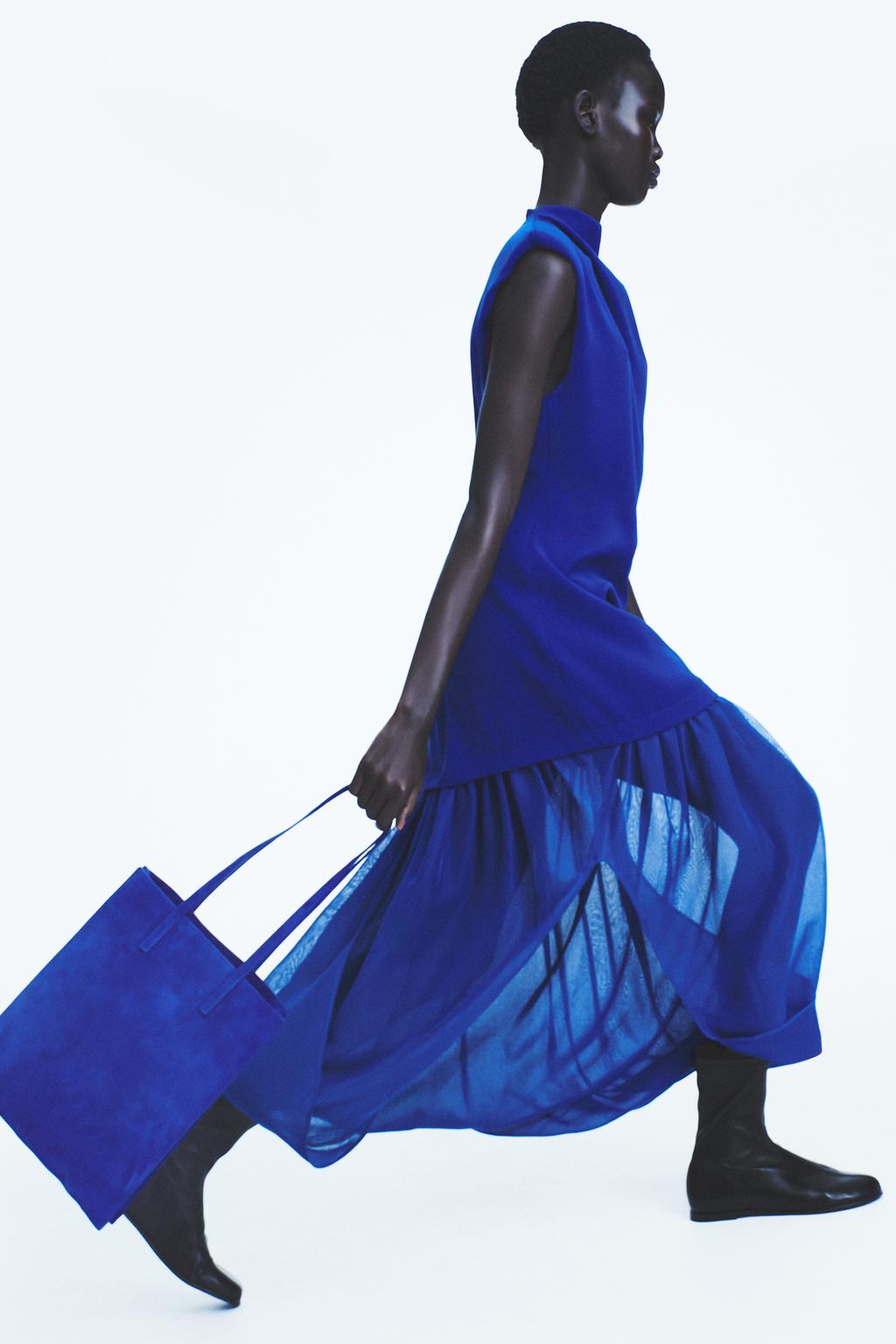 КОМБИНИРОВАННОЕ ПЛАТЬЕ МИДИ