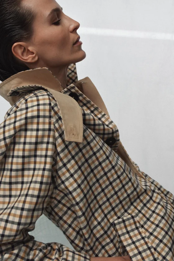 ДВУСТОРОННИЙ ТРЕНЧ В КЛЕТКУ — ZW COLLECTION