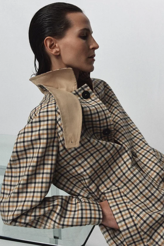 ДВУСТОРОННИЙ ТРЕНЧ В КЛЕТКУ — ZW COLLECTION