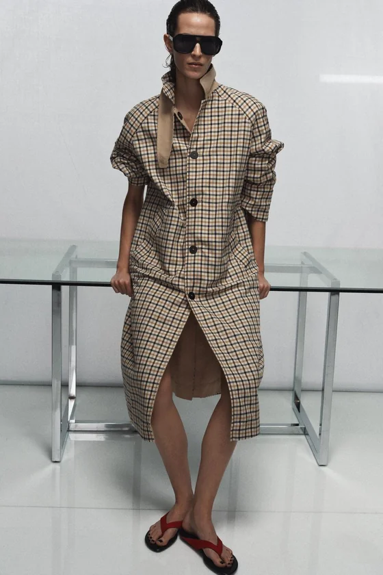 ДВУСТОРОННИЙ ТРЕНЧ В КЛЕТКУ — ZW COLLECTION