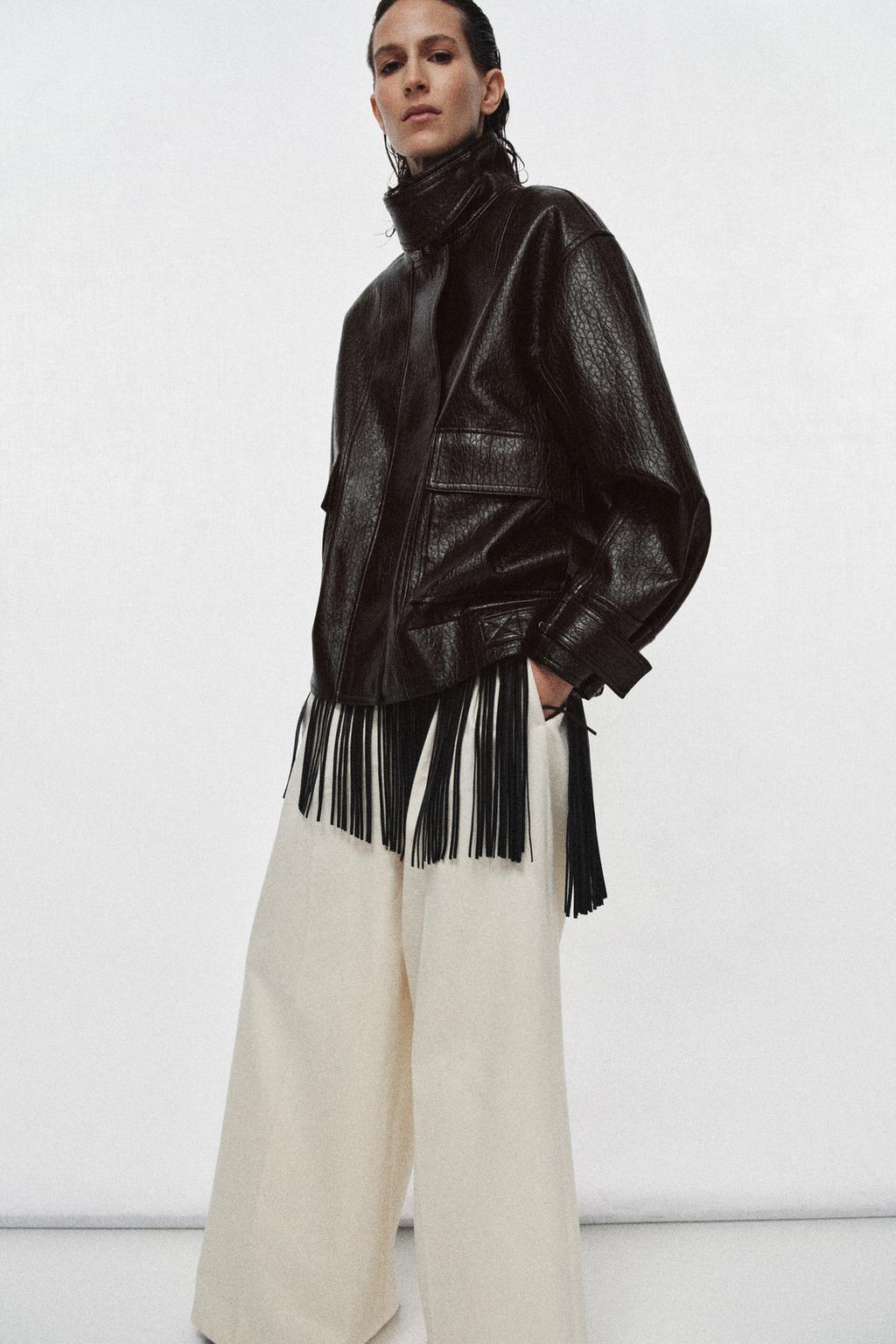 КУРТКА ИЗ ИСКУССТВЕННОЙ КОЖИ — ZW COLLECTION