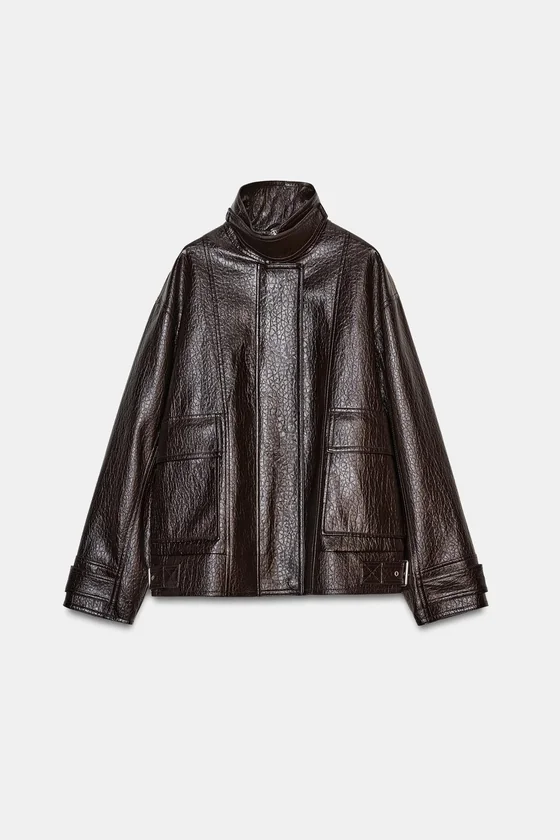 КУРТКА ИЗ ИСКУССТВЕННОЙ КОЖИ — ZW COLLECTION