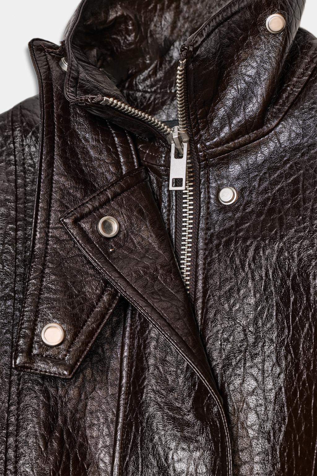 КУРТКА ИЗ ИСКУССТВЕННОЙ КОЖИ — ZW COLLECTION