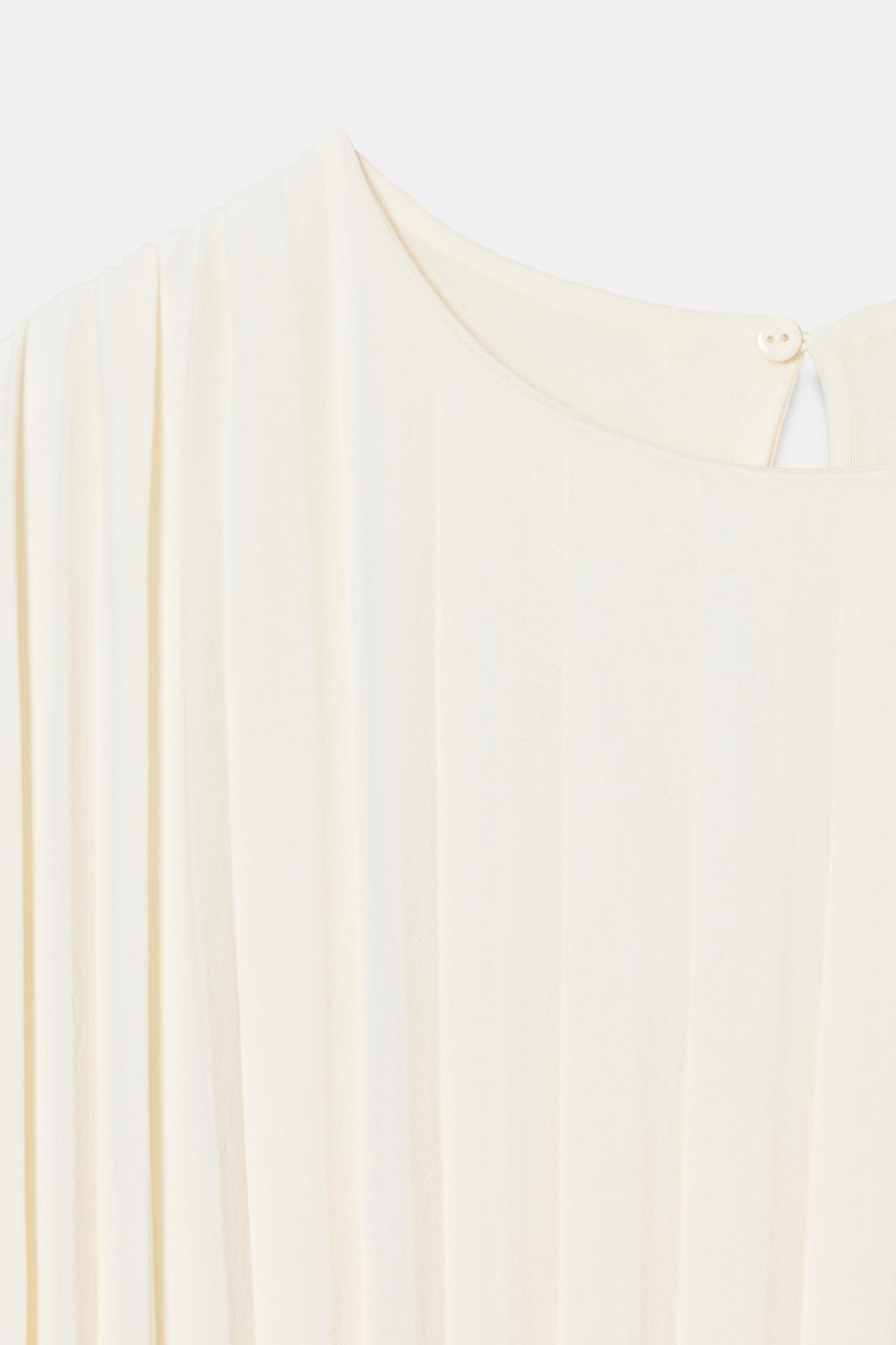 ПЛАТЬЕ МИДИ ПЛИССИРОВАННОЕ С ПОЯСОМ