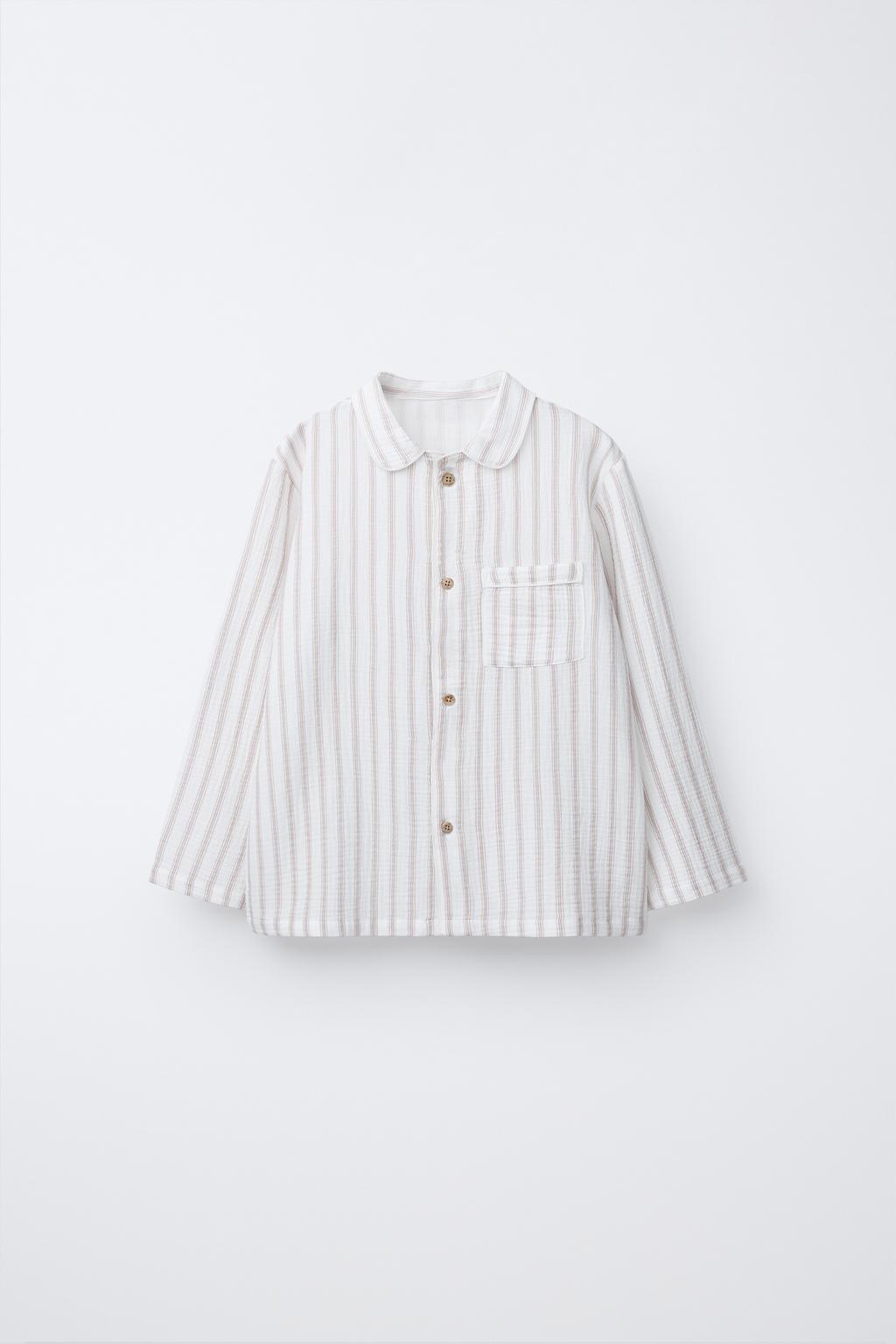 2-6 ЛЕТ/ ПИЖАМА В ПОЛОСКУ С ТЕКСТУРОЙ