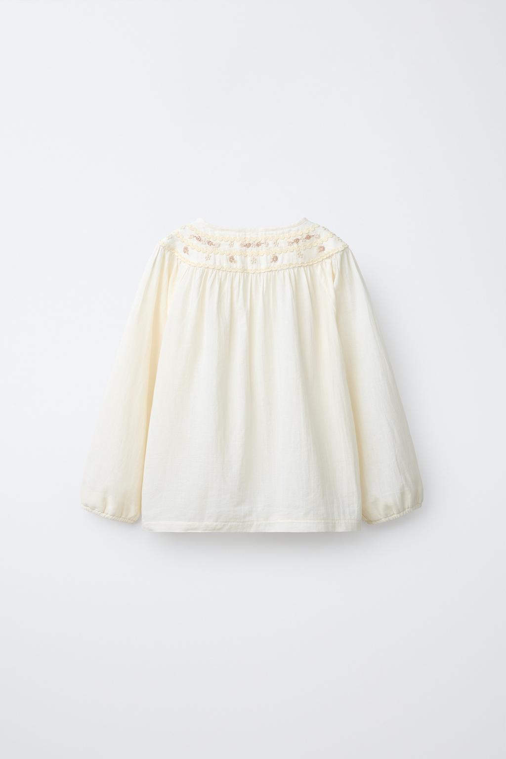 2-6 ЛЕТ/ПИЖАМА С ВЫШИВКОЙ «ЦВЕТЫ»