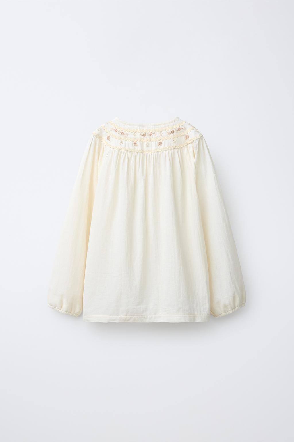 6-14 ЛЕТ/ПИЖАМА С ВЫШИТЫМИ ЦВЕТАМИ