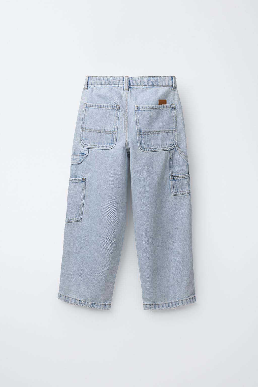 ДЖИНСЫ КАРГО С ЭТИКЕТКОЙ