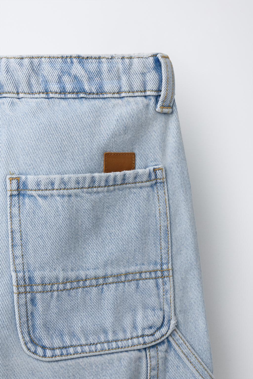 ДЖИНСЫ КАРГО С ЭТИКЕТКОЙ