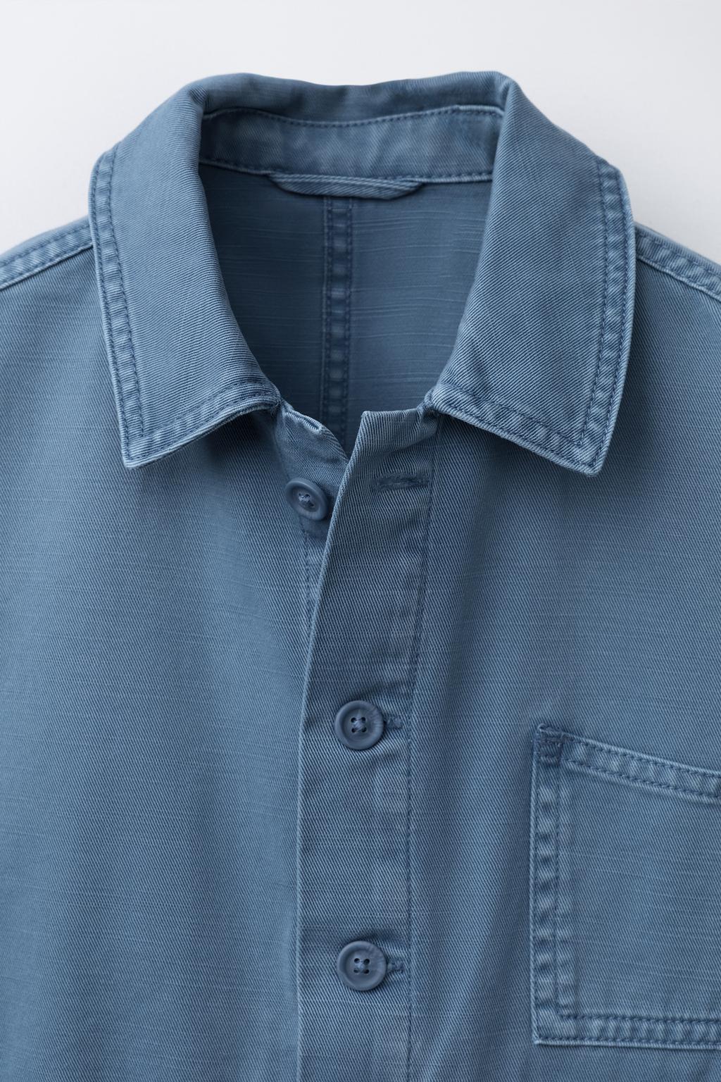 КУРТКА-РУБАШКА ACID WASH С КАРМАНАМИ