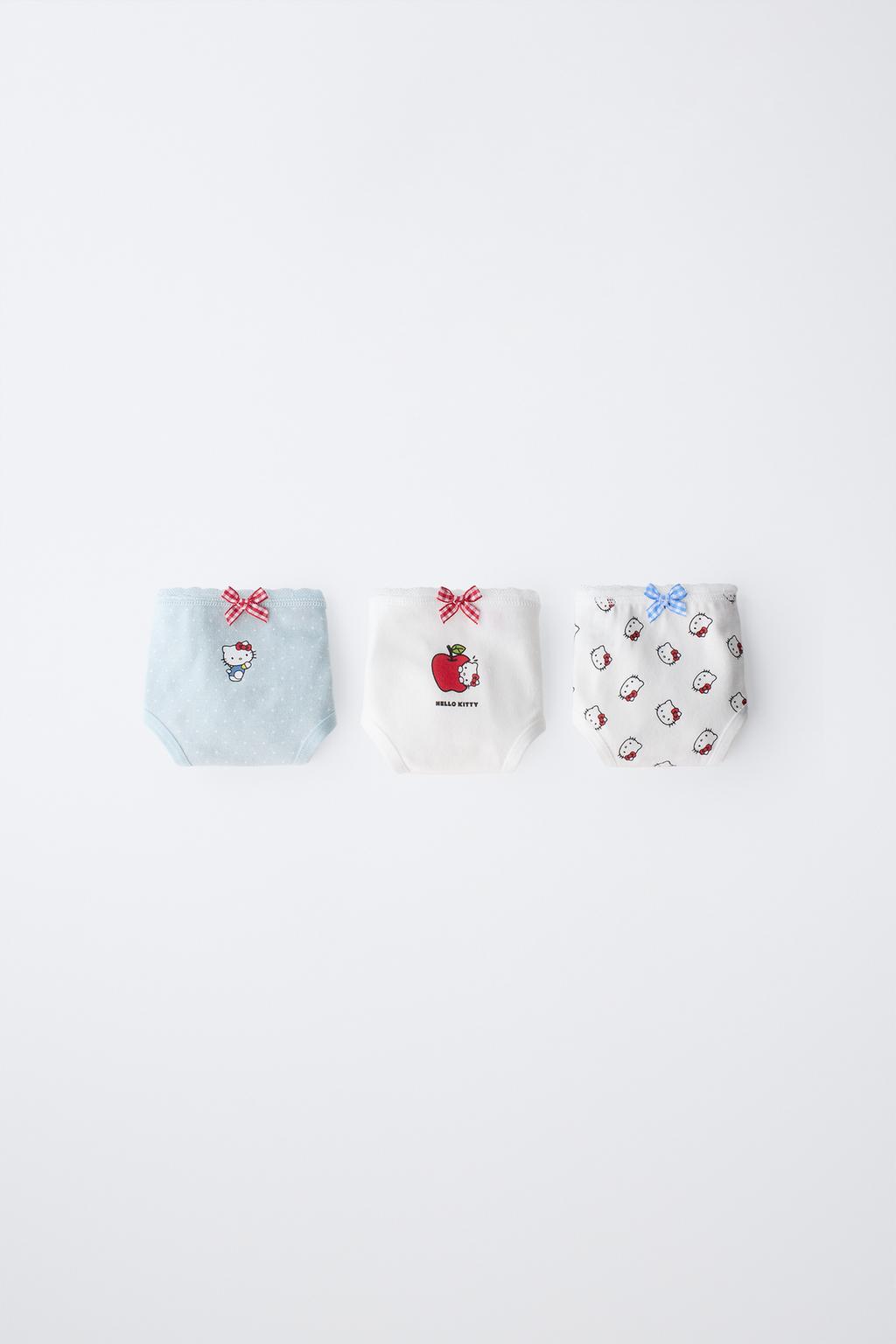 1,5-6 ЛЕТ/НАБОР ИЗ ТРЕХ ТРУСОВ С ПРИНТОМ HELLO KITTY © SANRIO