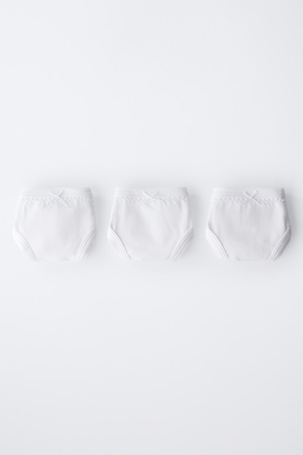1,5-6 ЛЕТ/НАБОР ИЗ ТРЕХ ОДНОТОННЫХ ТРУСОВ