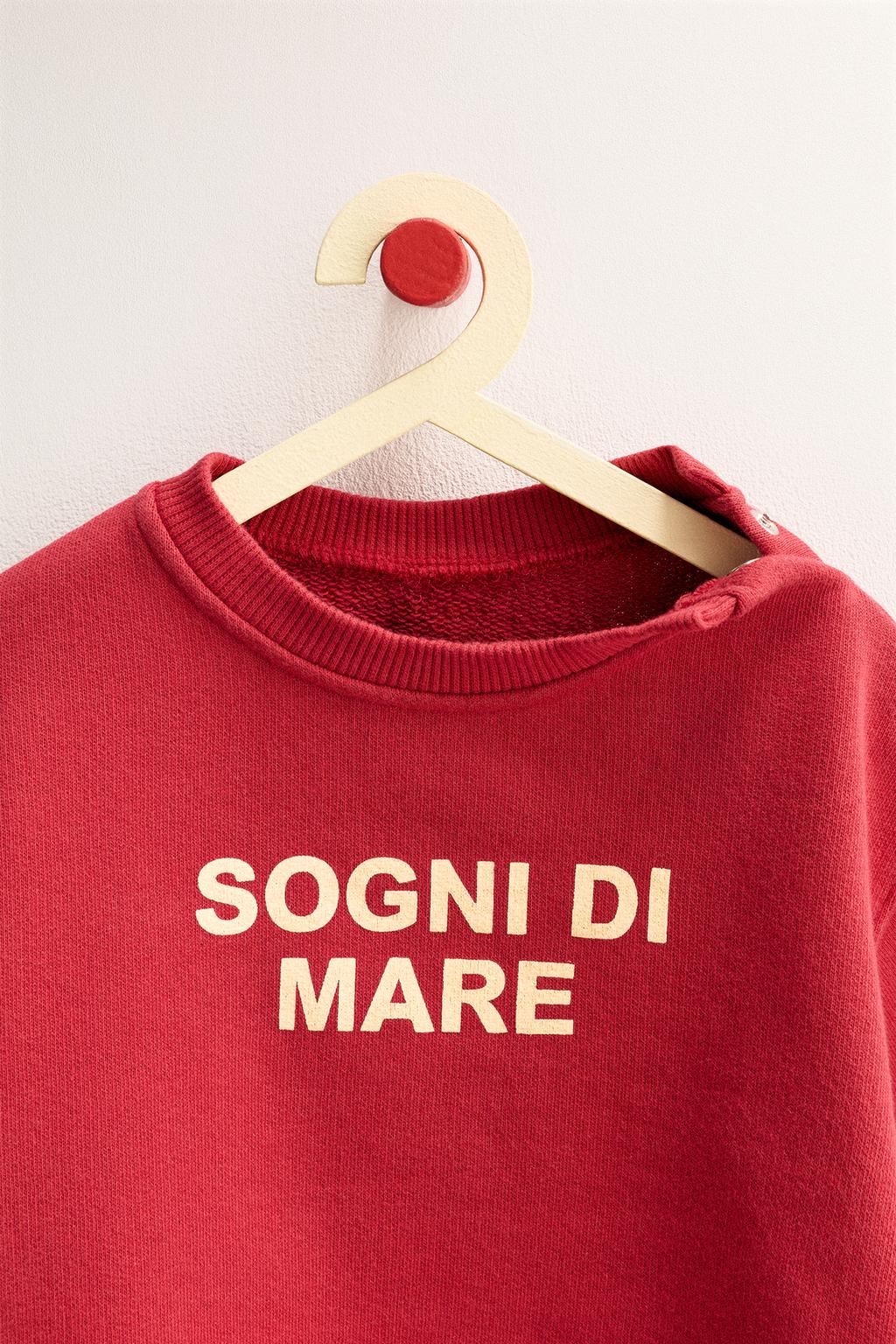 ZARA TIMELESS - ТОЛСТОВКА С ТЕКСТОМ