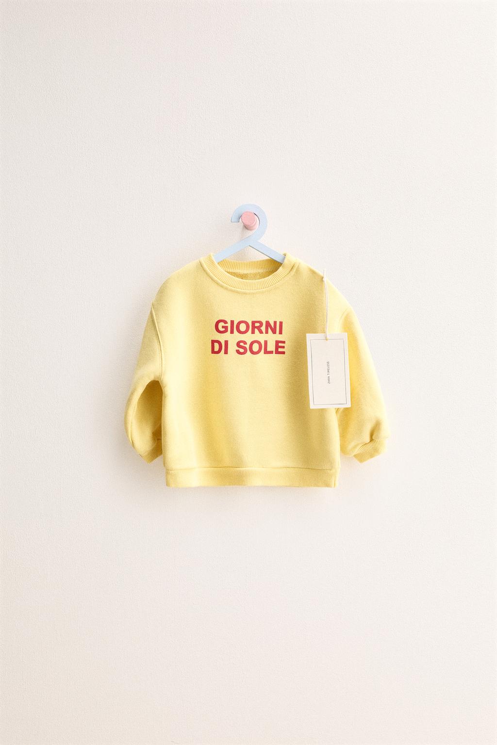 ZARA TIMELESS - ТОЛСТОВКА С ТЕКСТОМ